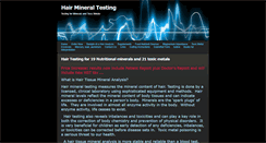 Desktop Screenshot of hairmineraltesting.com